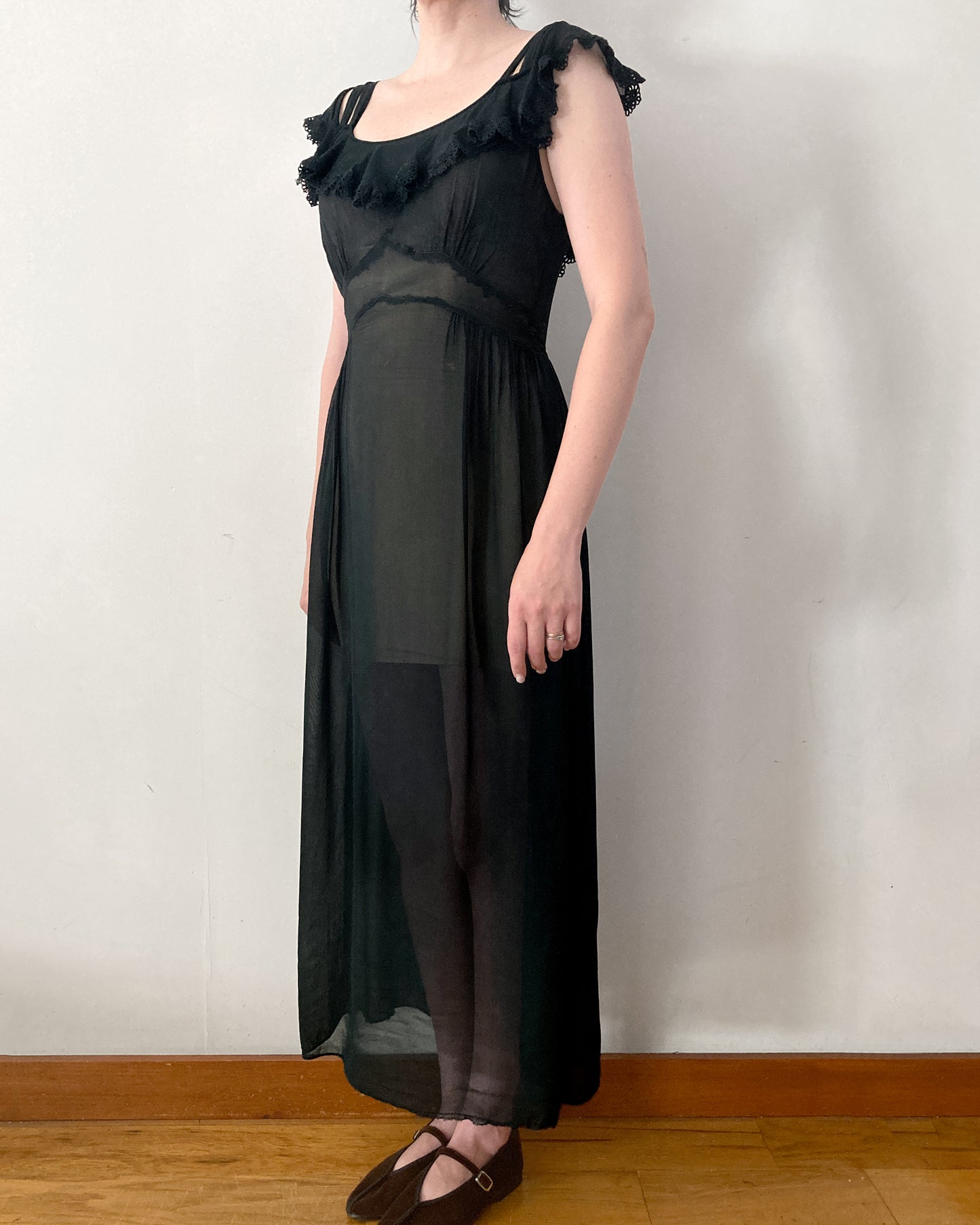 1930s Sheer Slip Dress–Size 2
