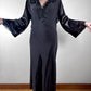 1930s Bias Silk Satin Dress–Size 12