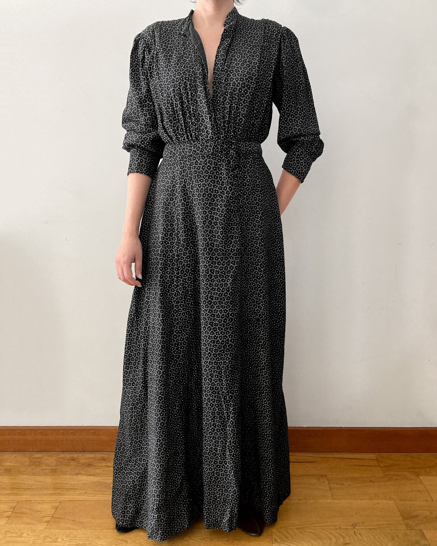Antique Calico Work Dress–S/M