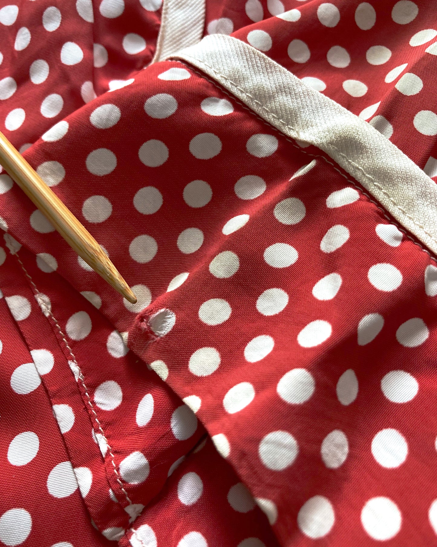 1940s Polka Dot Wrap Dress–S