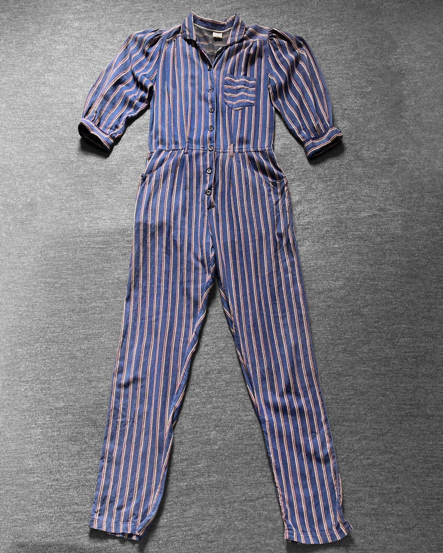 80s Flannel Jumpsuit–S