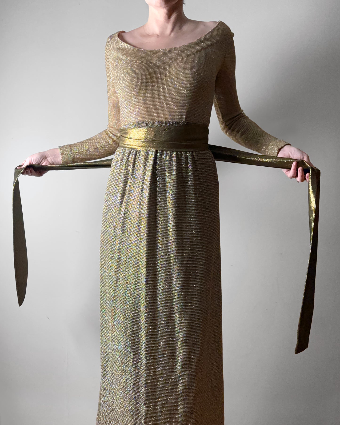 1960s Gold Lurex Ensemble–S