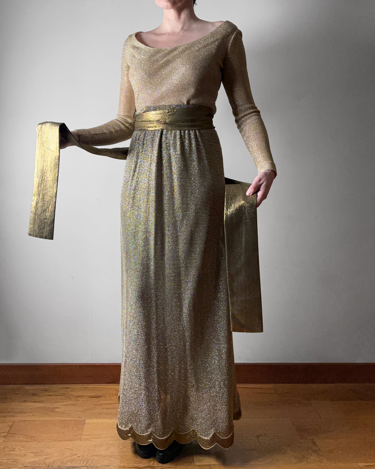 1960s Gold Lurex Ensemble–S