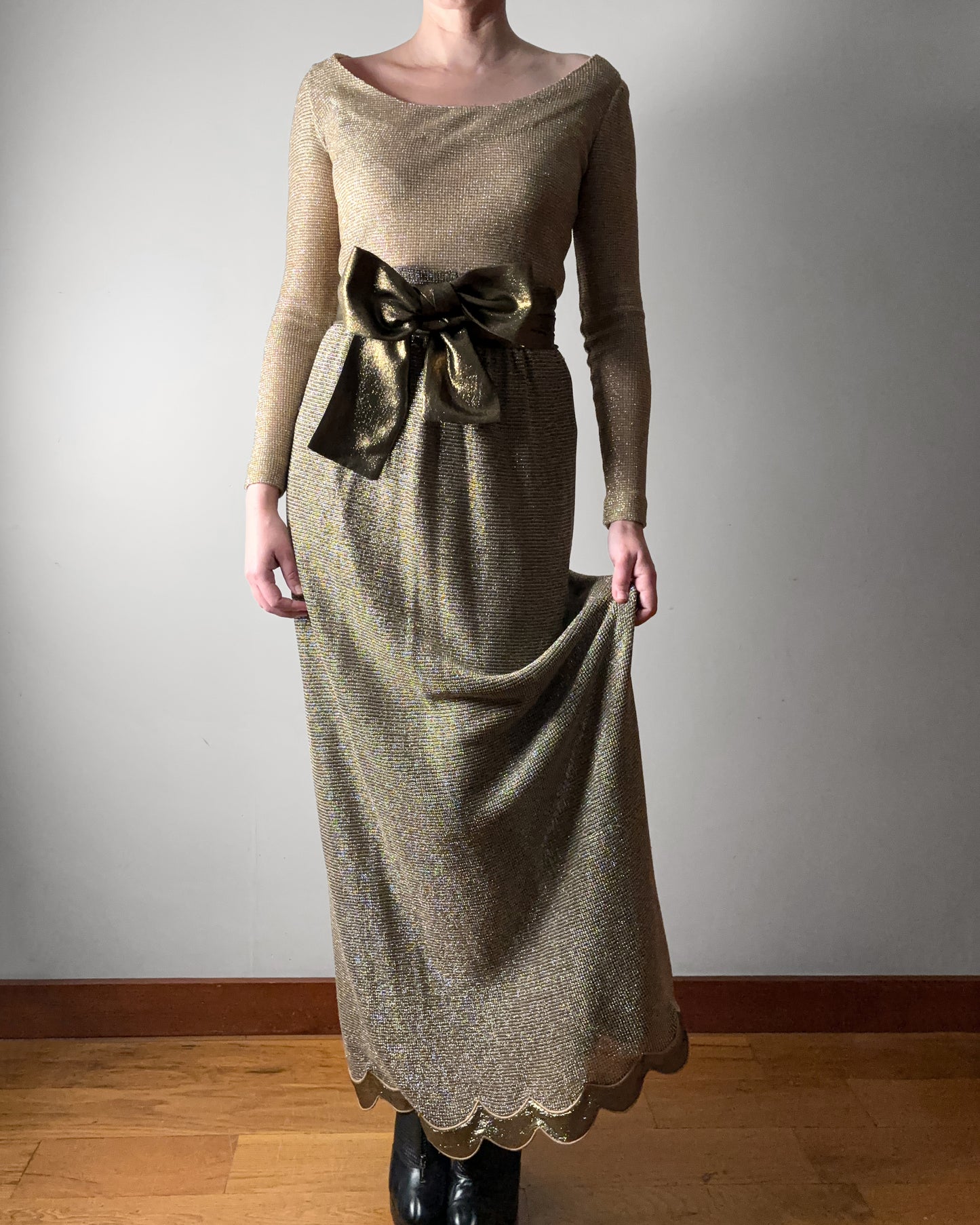 1960s Gold Lurex Ensemble–S