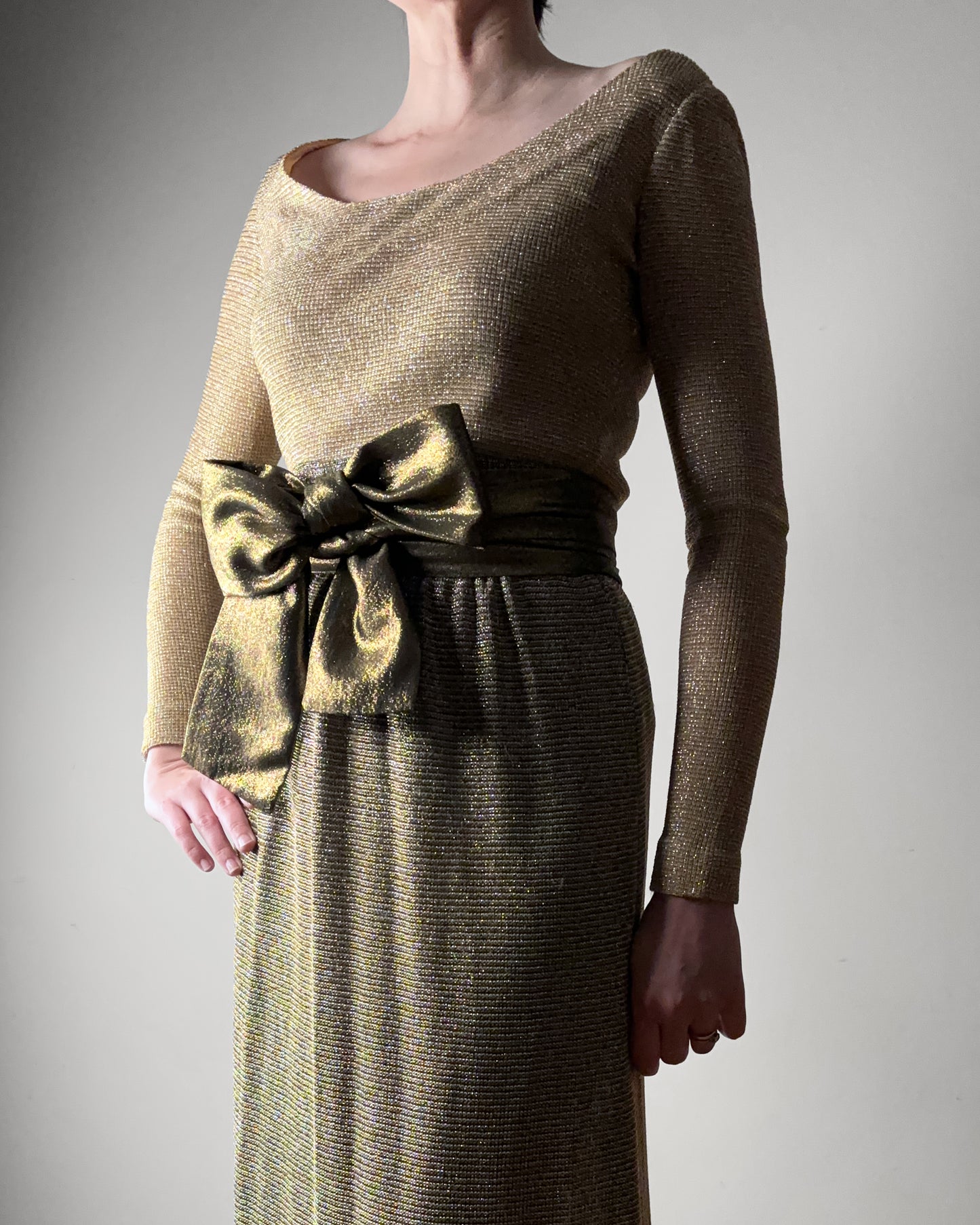 1960s Gold Lurex Ensemble–S