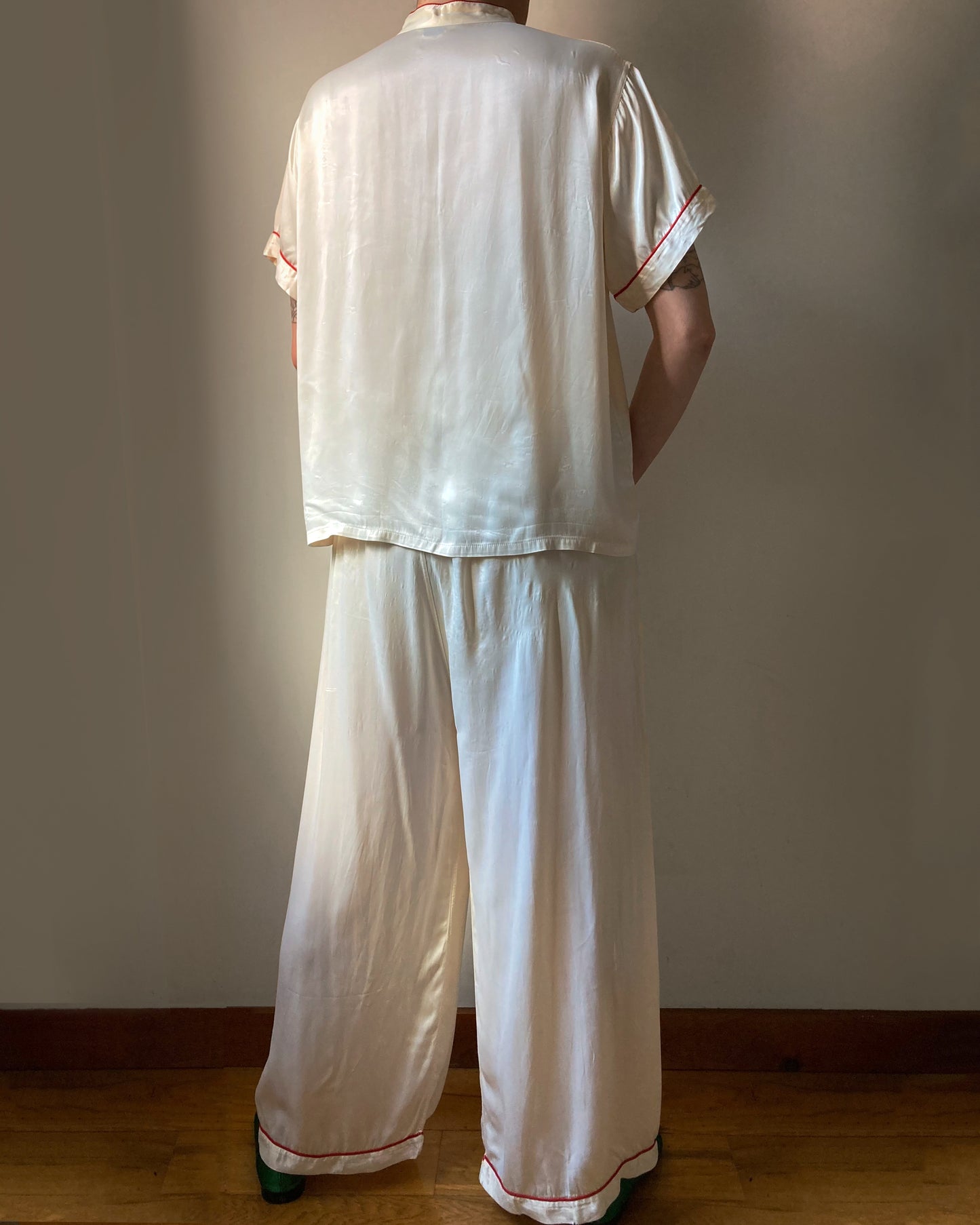 1940s Rayon Satin PJs–M