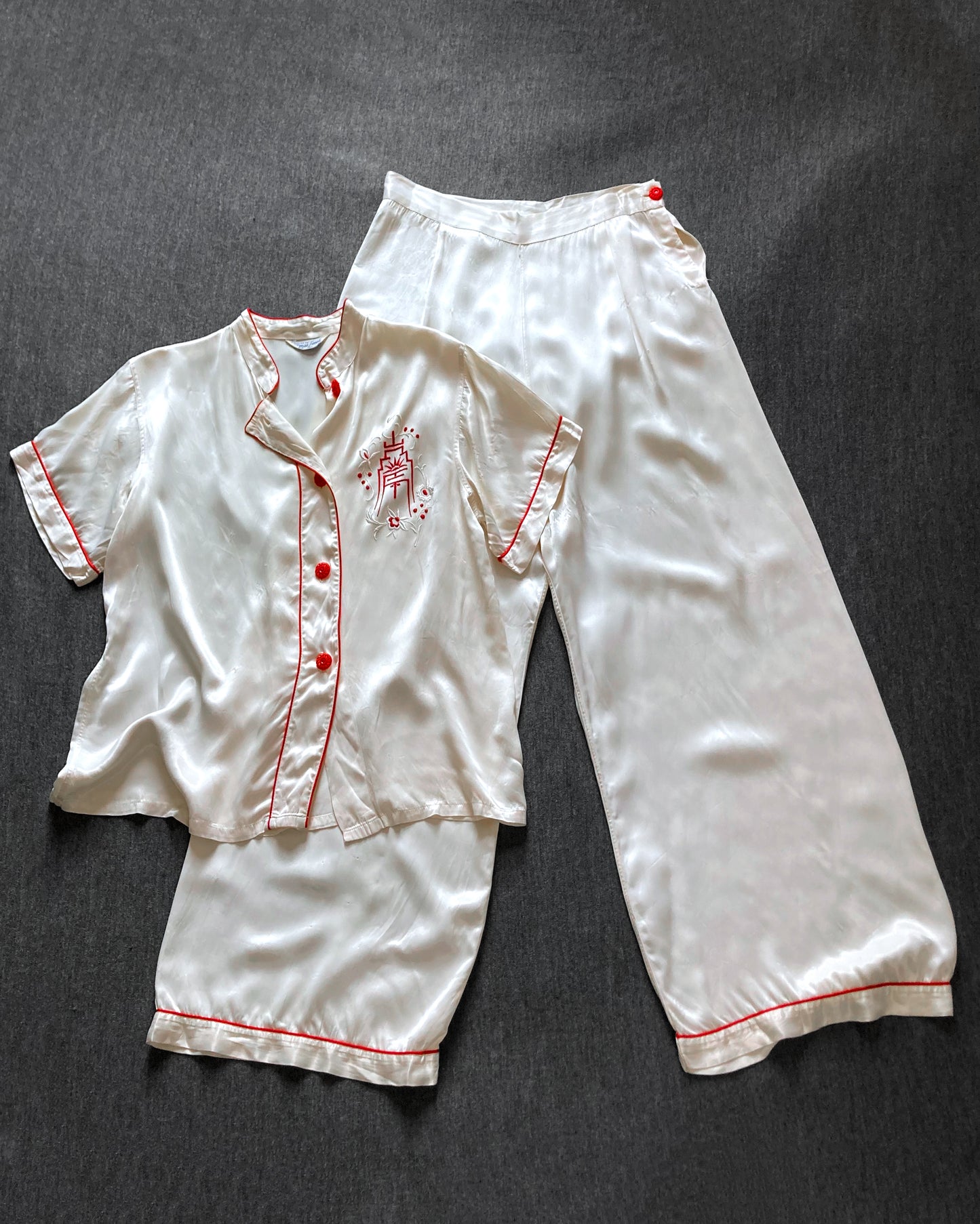 1940s Rayon Satin PJs–M