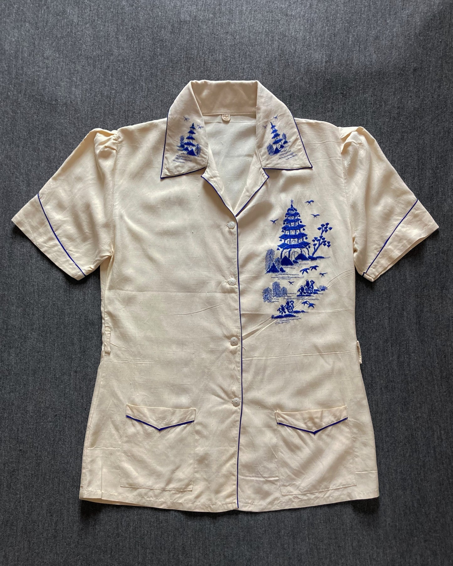 1930s Silk Pajamas–XS