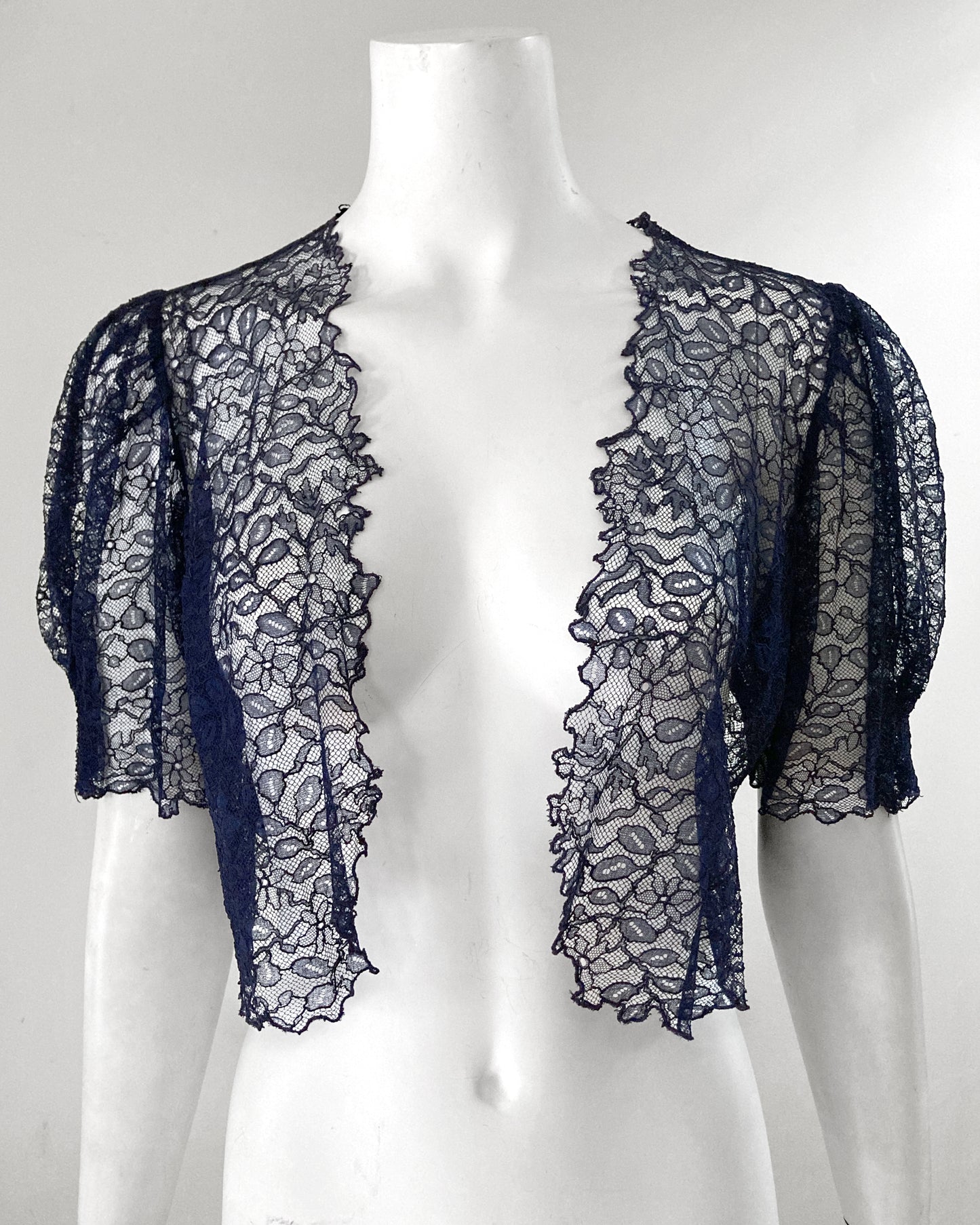 1930s Lace Bolero–M