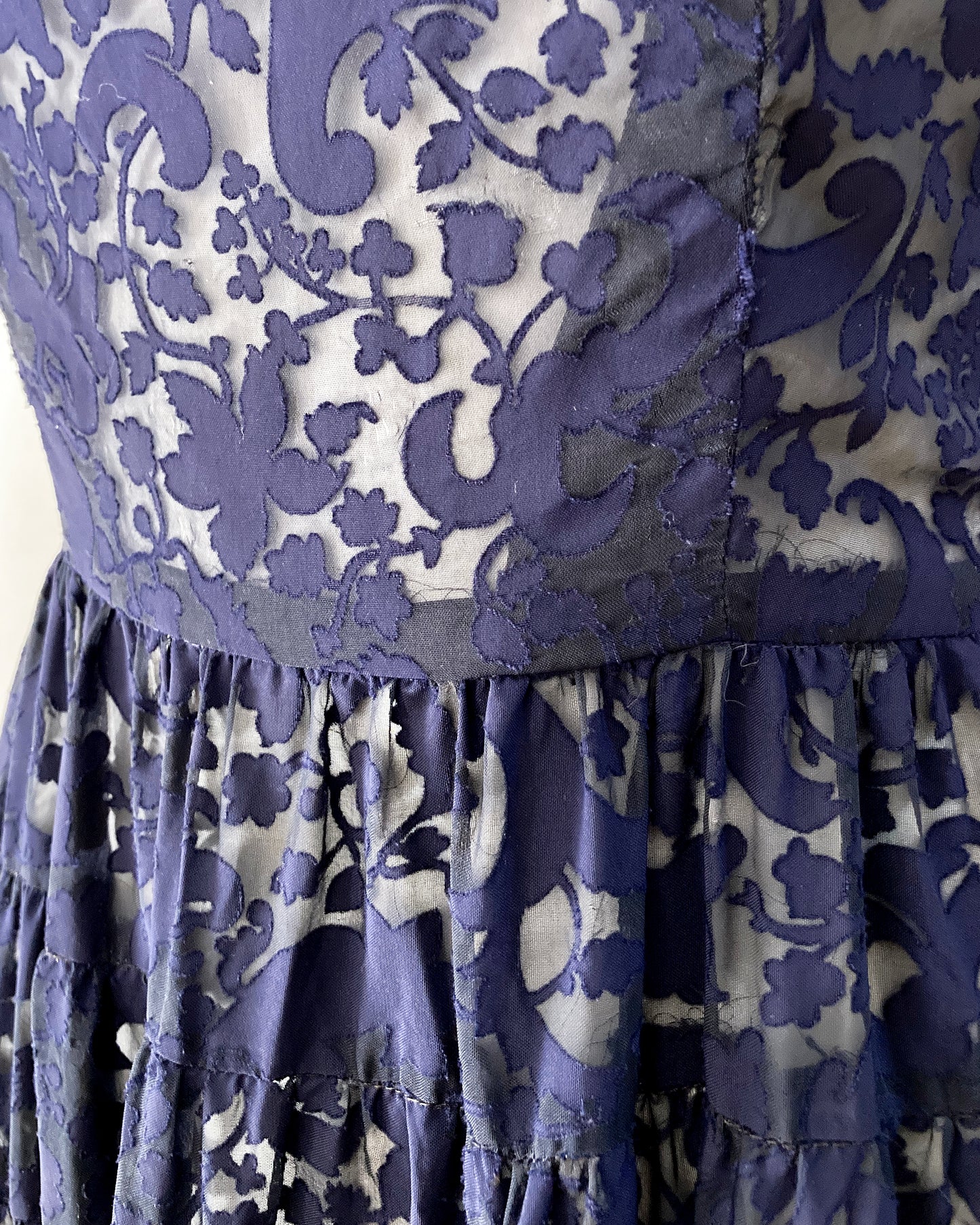 1950s Devoré Dress–S