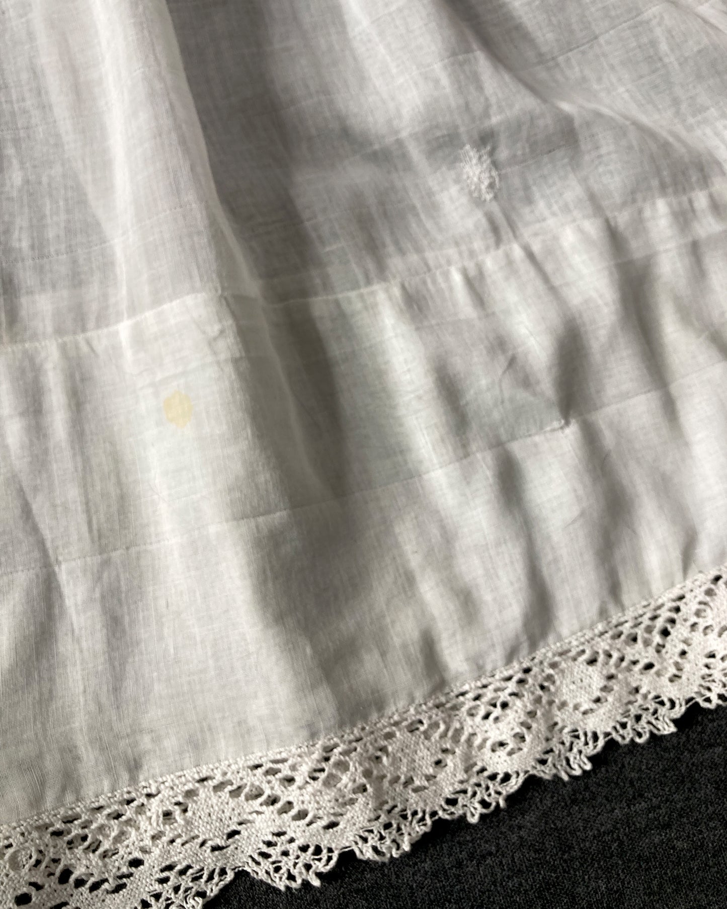 1920s Crochet Lace Nightdress–M