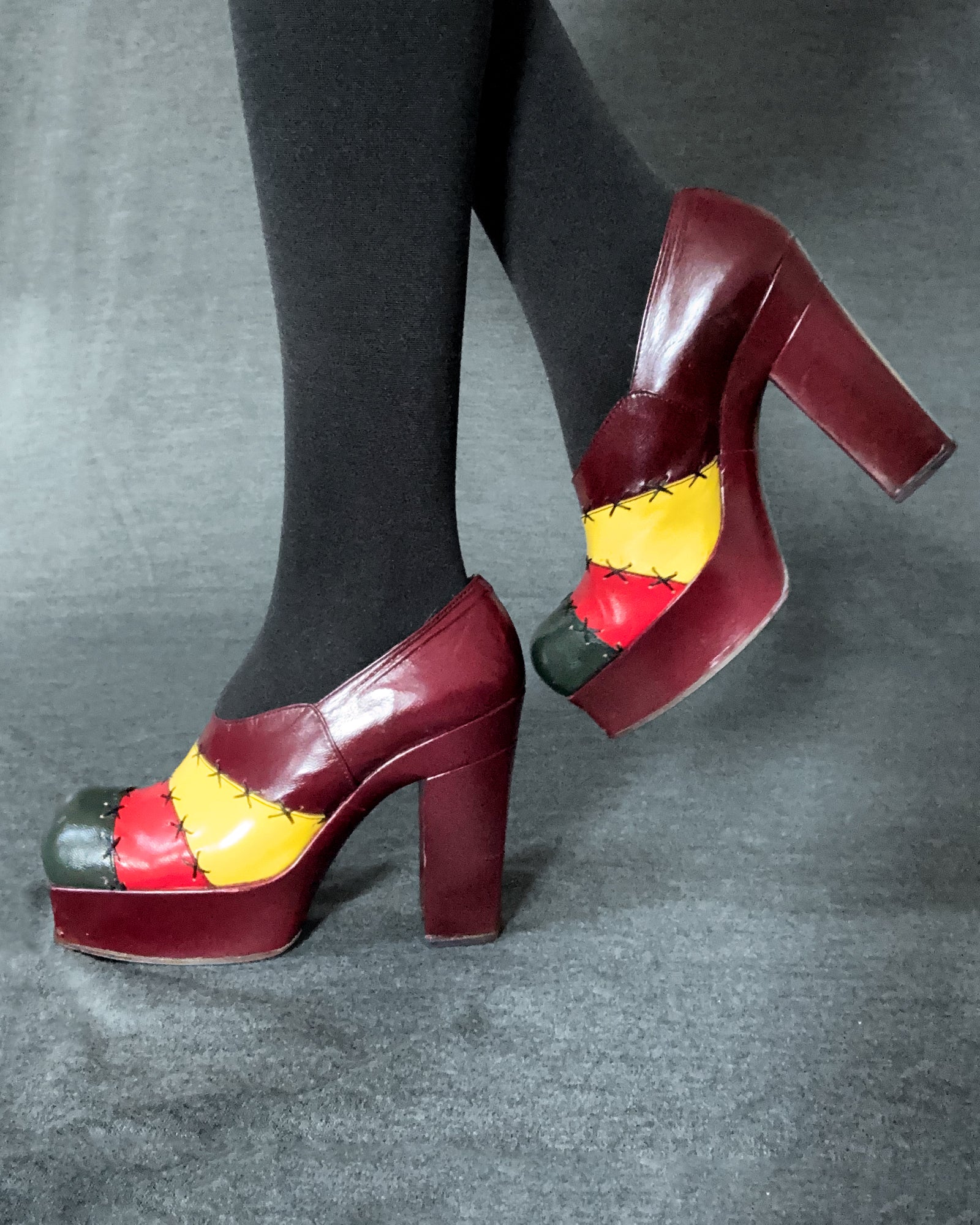 70s Platform Heels 7s Disco Shoes Vintage 1970s Platforms 70s