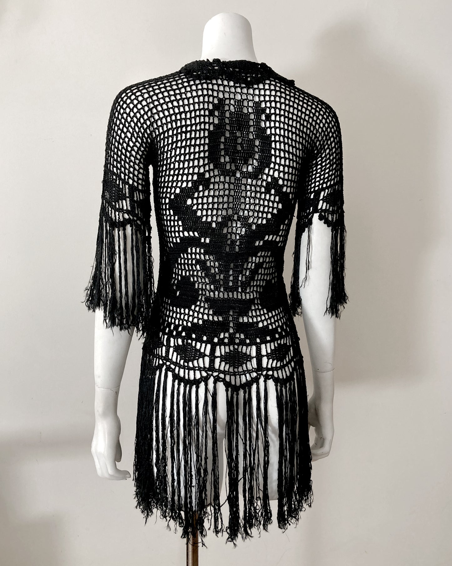 1920s Fringe Crochet Top–XS