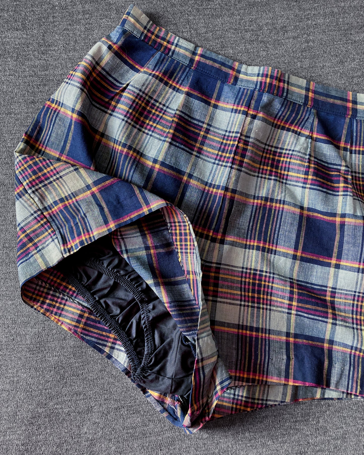 1950s Madras Short Shorts–Size 4/6