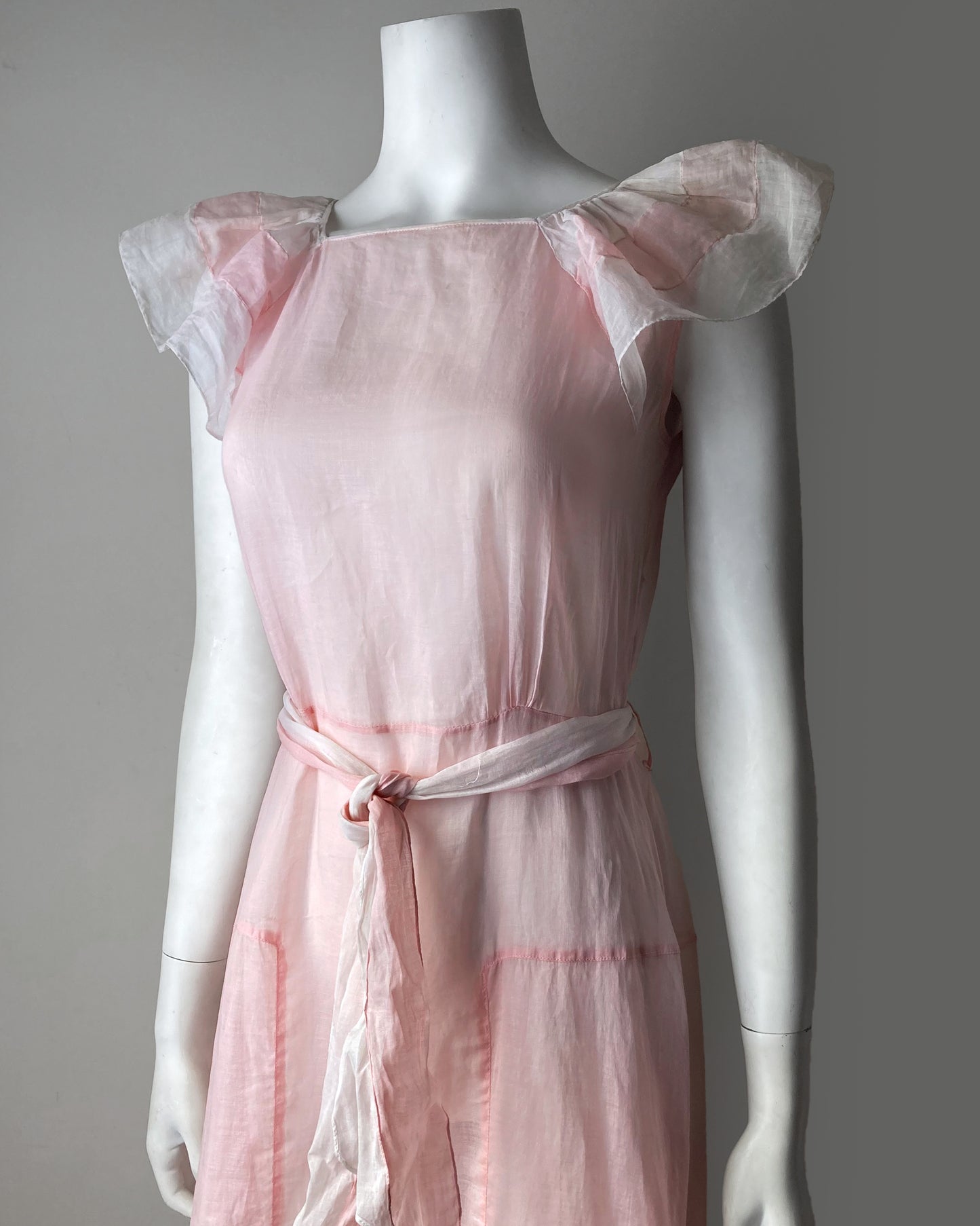 1930s Organdy Party Dress–S