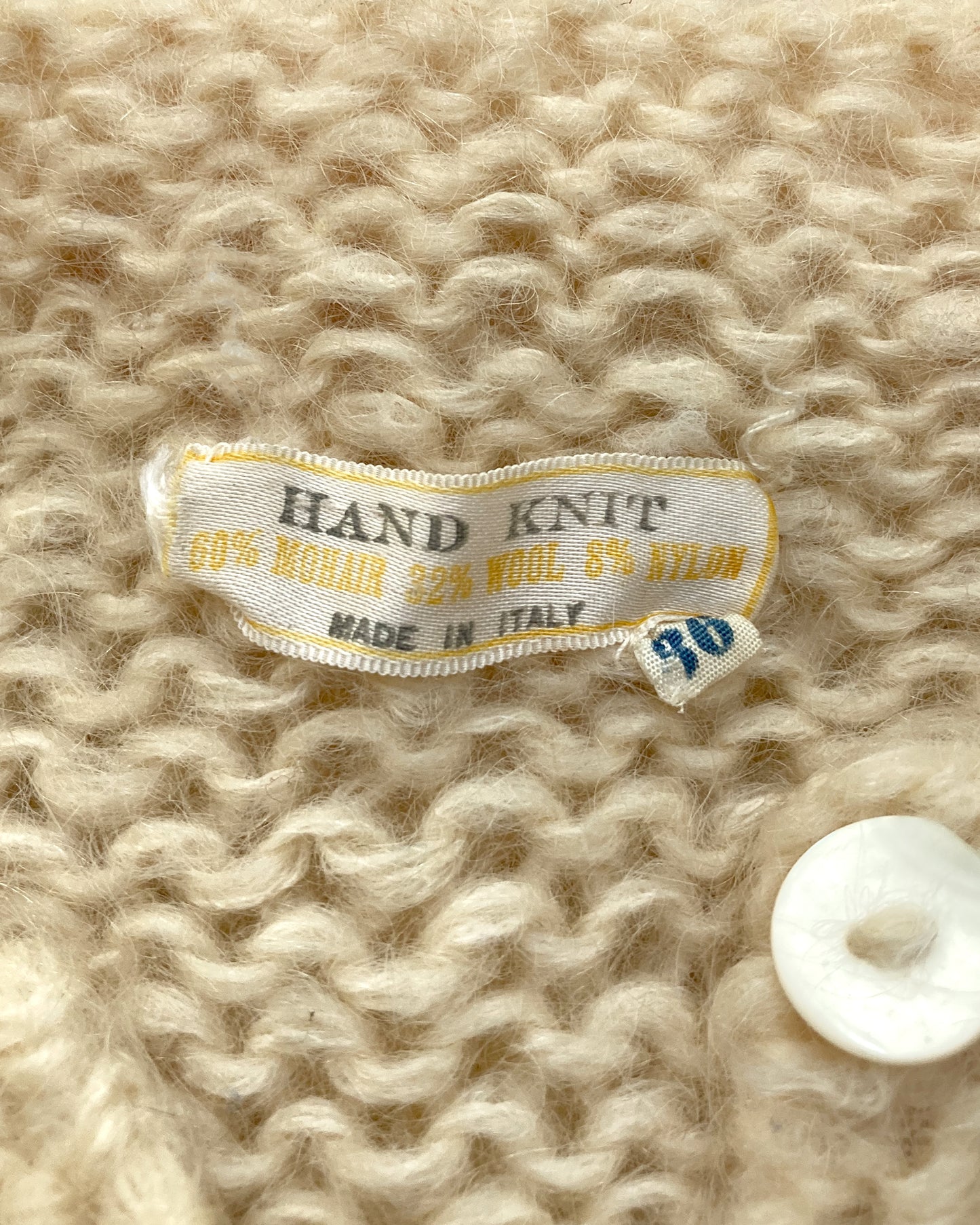 1960s Pastel Mohair Cardigan–S