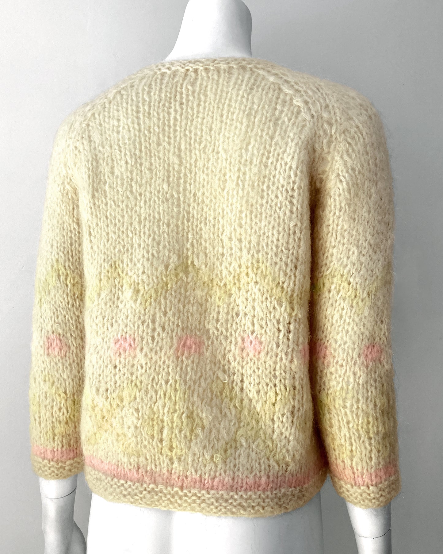1960s Pastel Mohair Cardigan–S