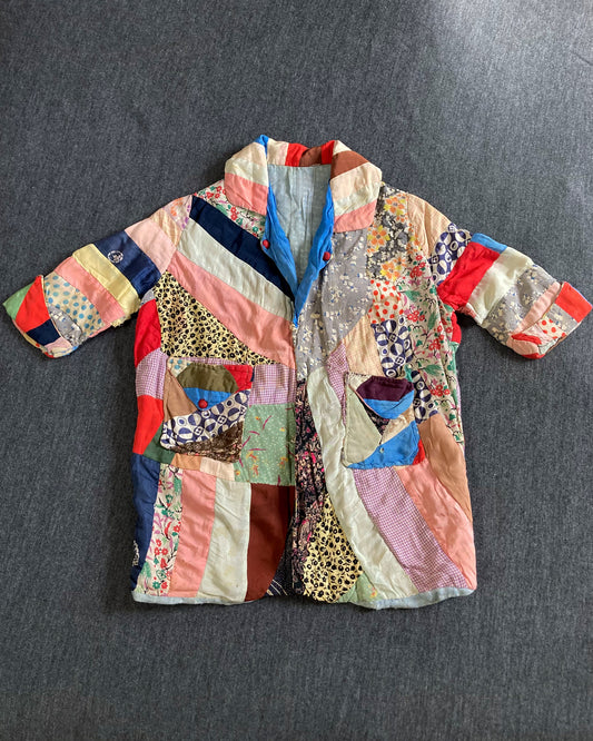 1930s Child's Crazy Quilt Coat