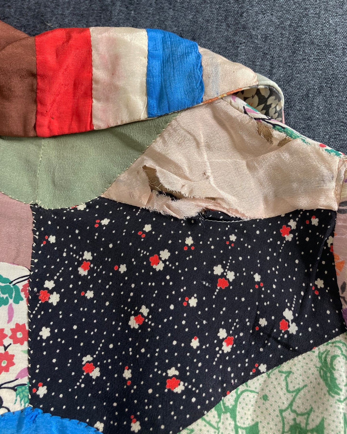 1930s Child's Crazy Quilt Coat