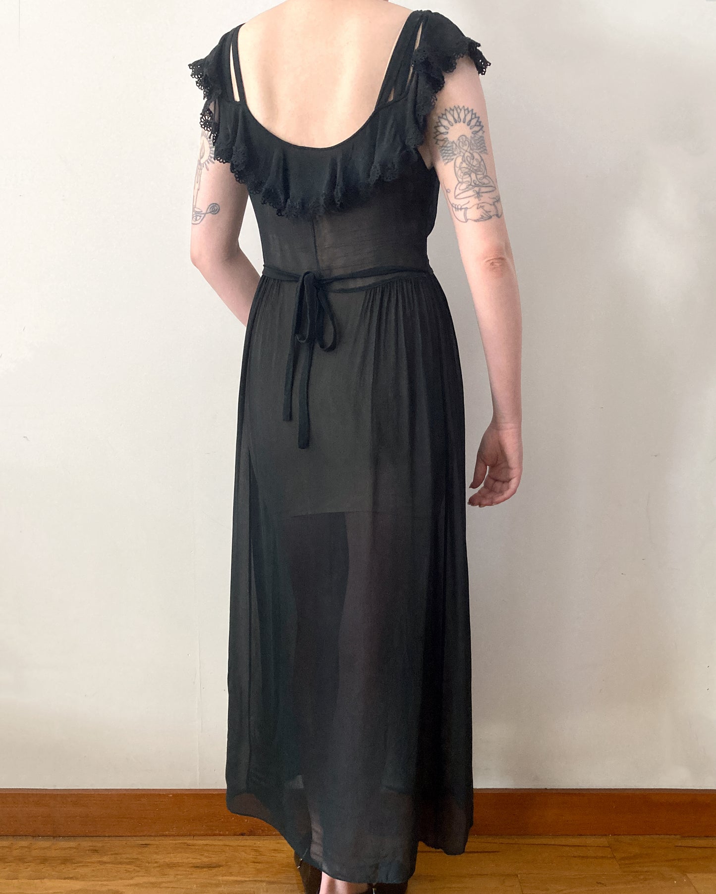 1930s Sheer Slip Dress–Size 2