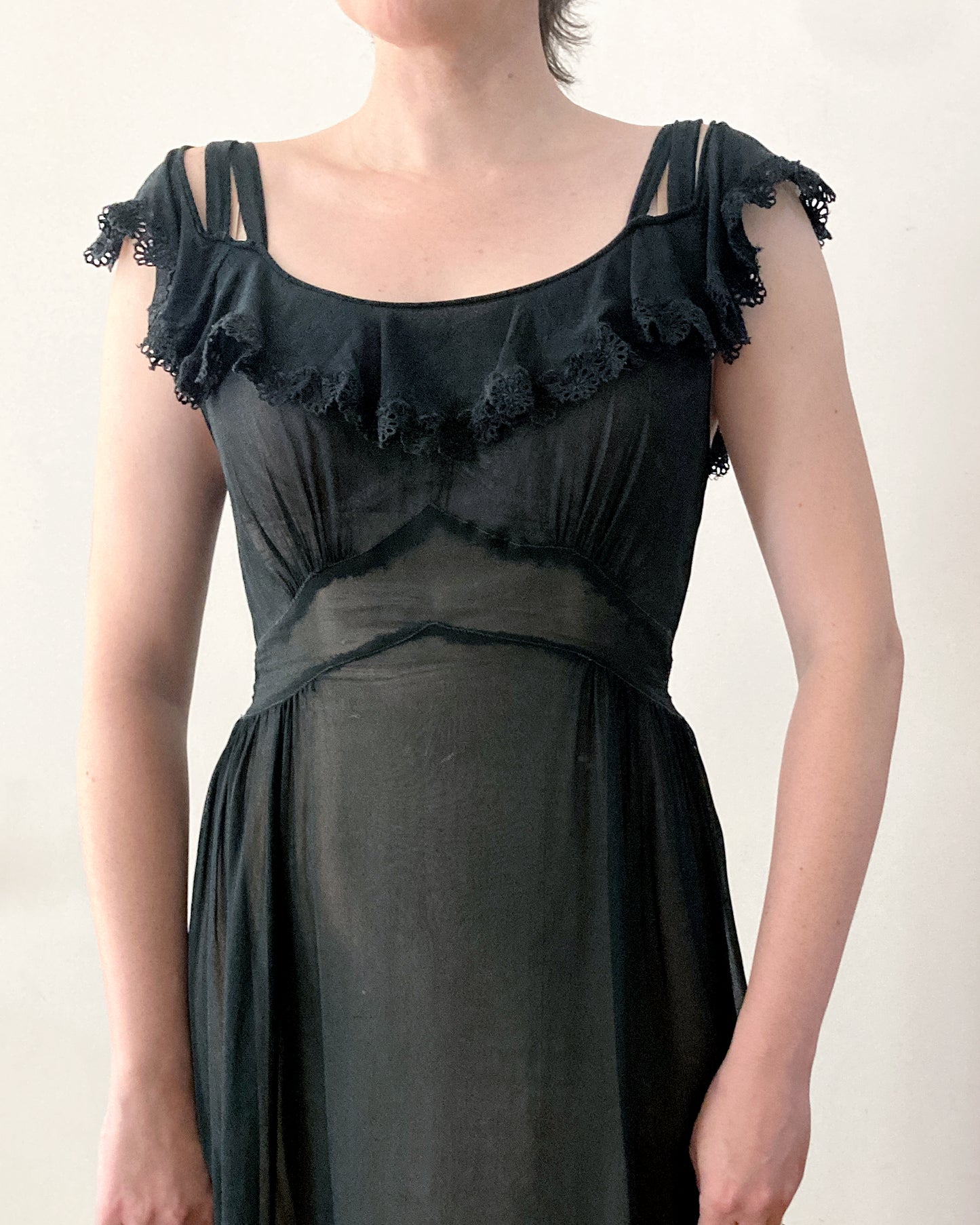 1930s Sheer Slip Dress–Size 2