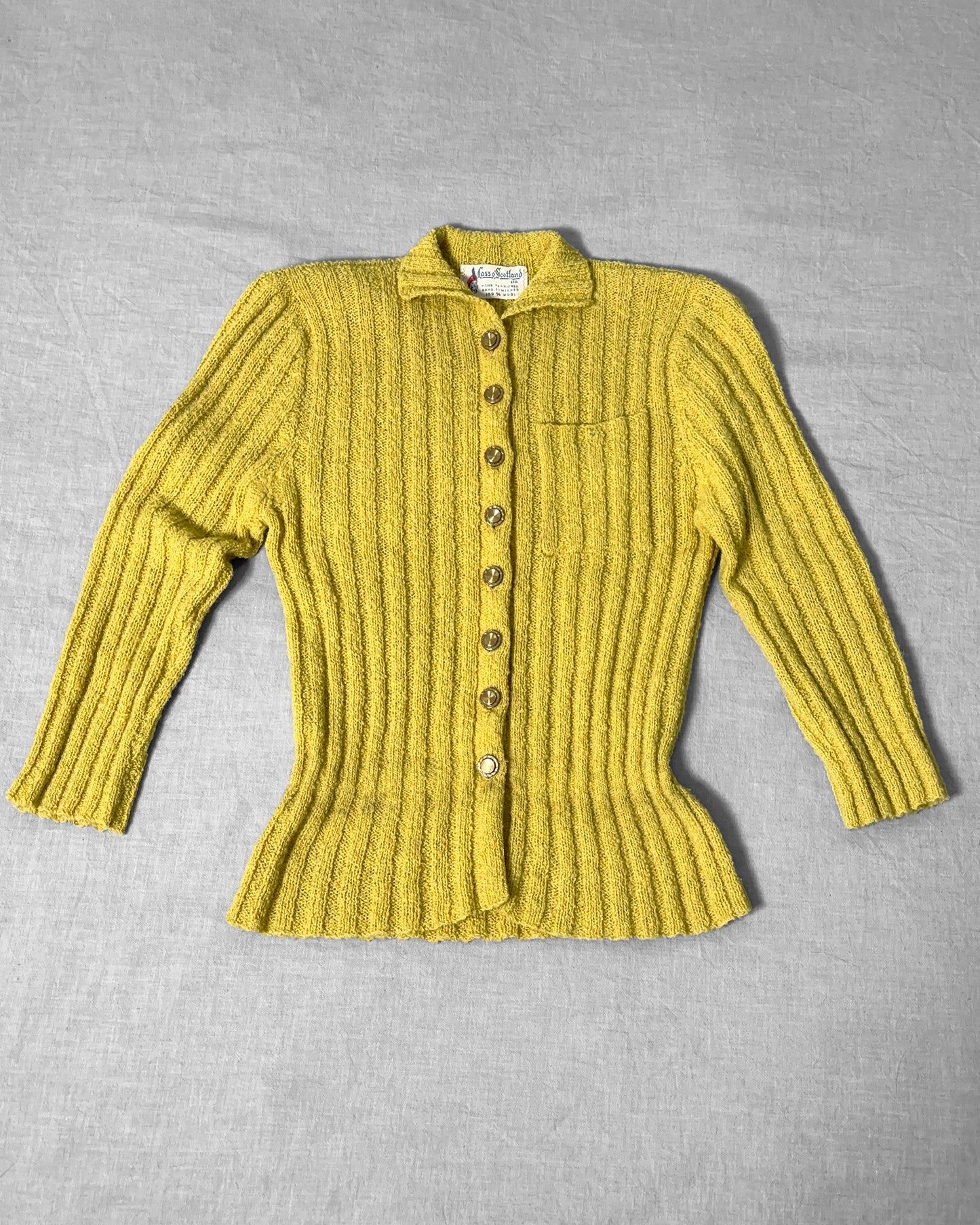 1940s Button Up Sweater–S