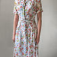 1940s Daisies Print Dress–XS