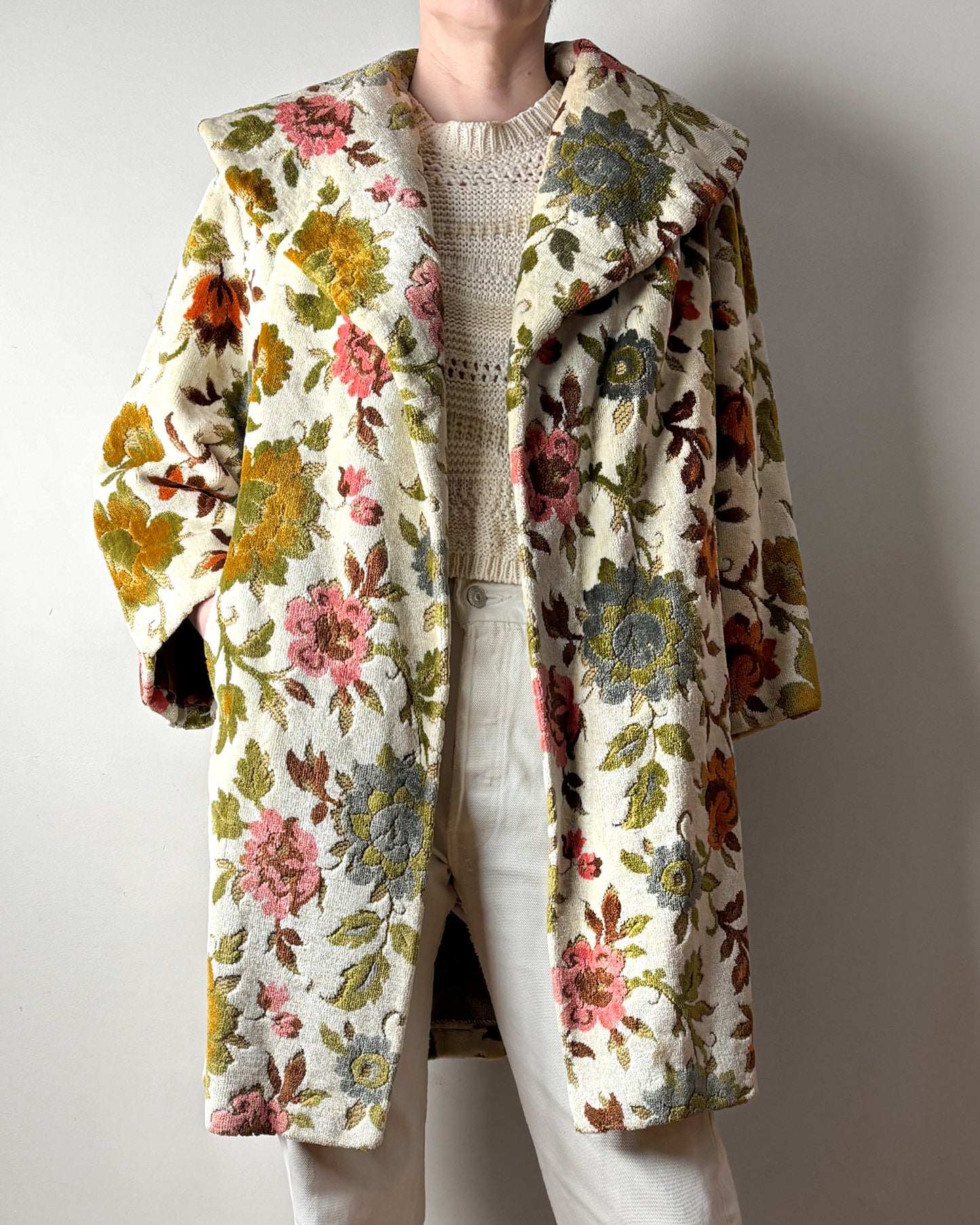 1960s Chenille Swing Coat