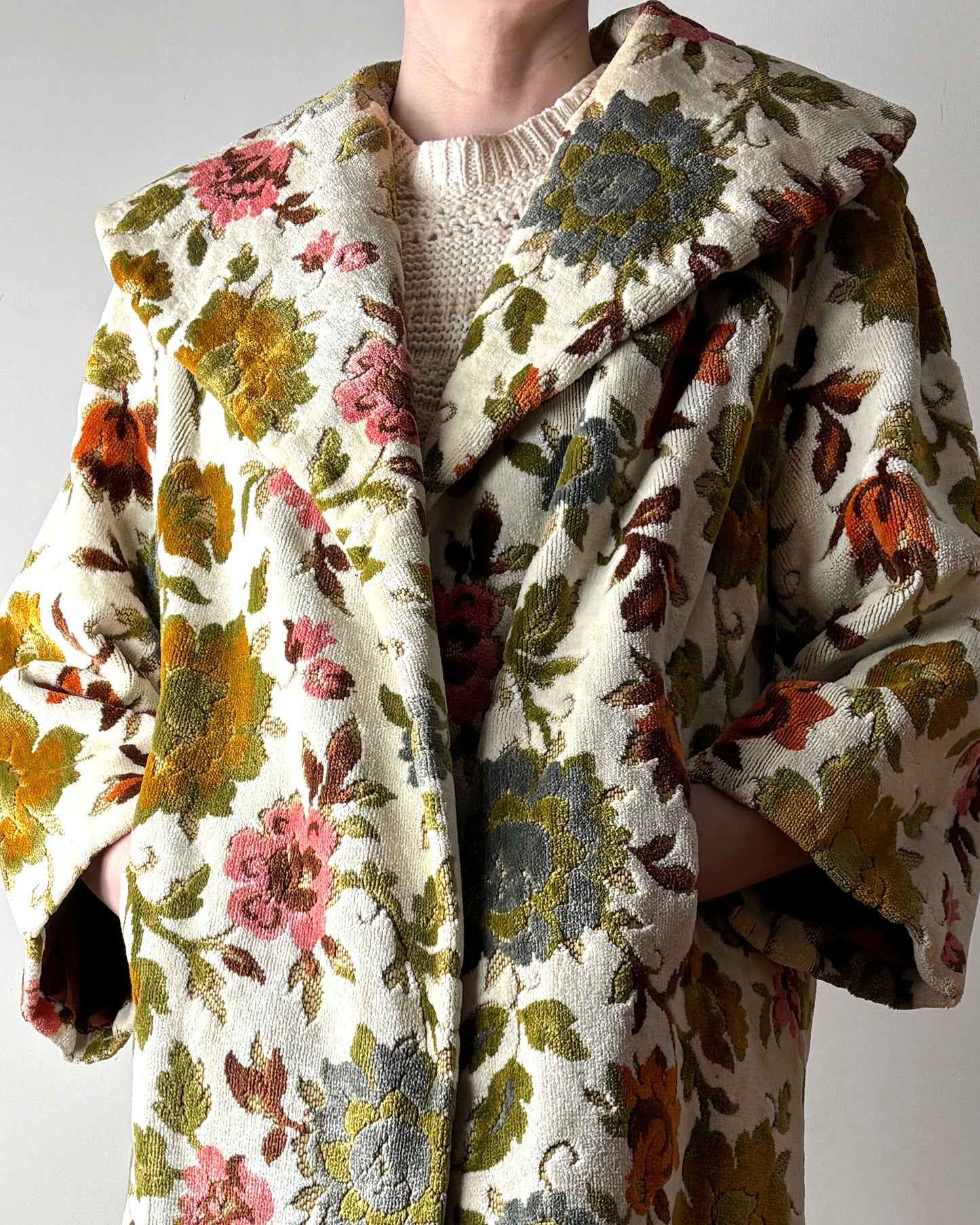 1960s Chenille Swing Coat