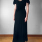 1930s Black Velvet Gown–XS