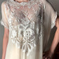 1920s Ivory Chiffon & Lace Gown