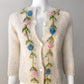 1960s Floral Mohair Cardigan–S