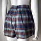 1950s Madras Short Shorts–Size 4/6