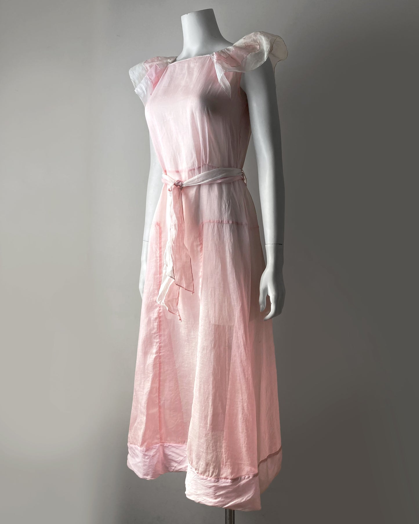 1930s Organdy Party Dress–S