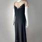 1920s Illusion Lace Dress–S